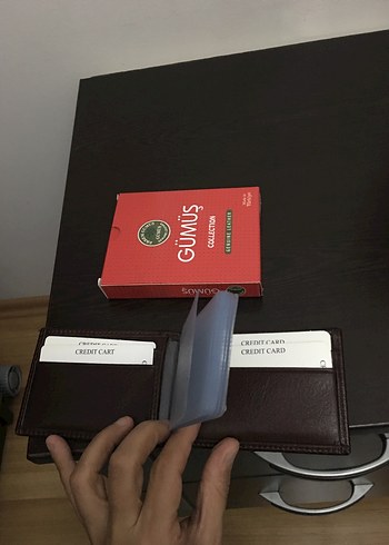 Koyu Kahverengi Erkek Cüzdanı - Görsel 2