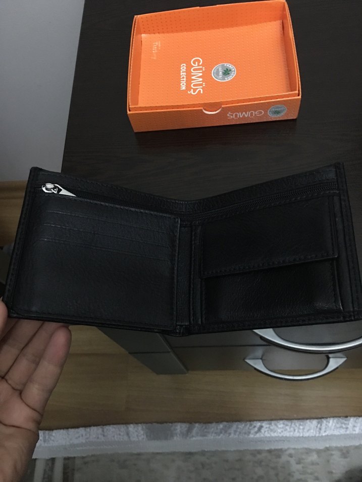 Erkek Siyah Minimalist Cüzdan - Görsel 2