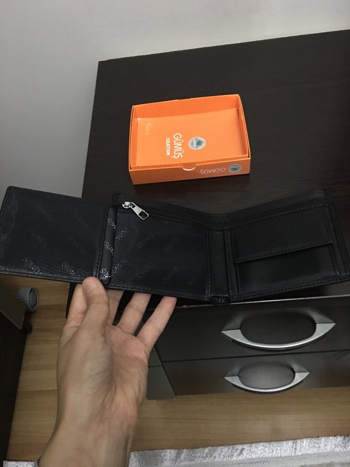 Erkek Siyah Minimalist Cüzdan - Görsel 3