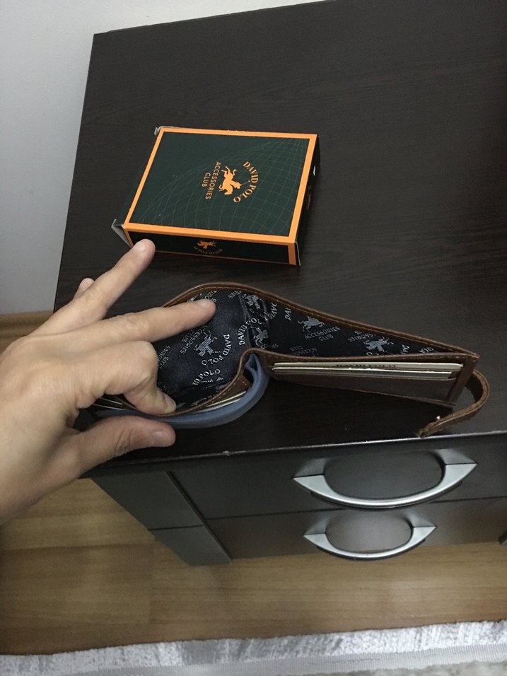 Koyu Kahverengi Erkek Cüzdanı - Görsel 3