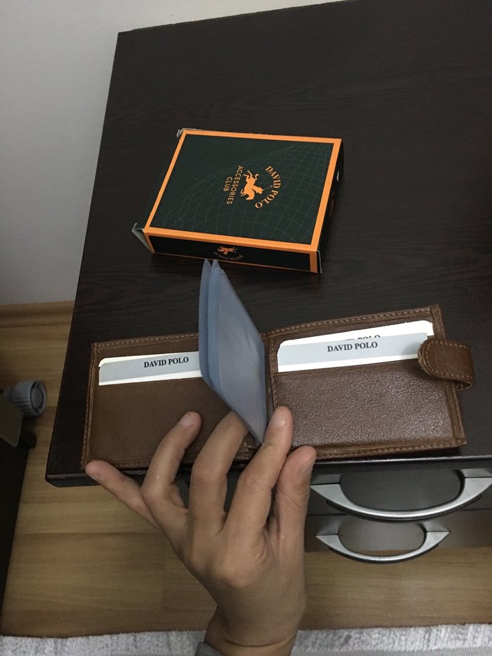 Koyu Kahverengi Erkek Cüzdanı - Görsel 2