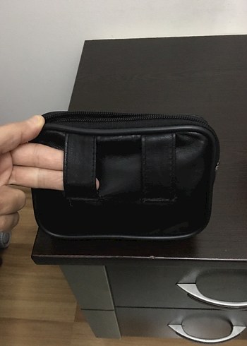 Siyah Erkek Biker Omuz Çantası - Görsel 3