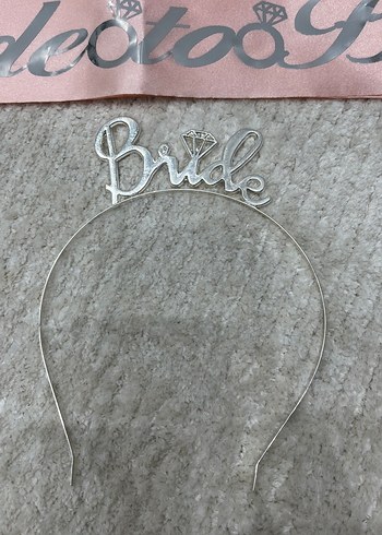 Pembe Bride to Be Kurdele ve Taç Seti - Görsel 2