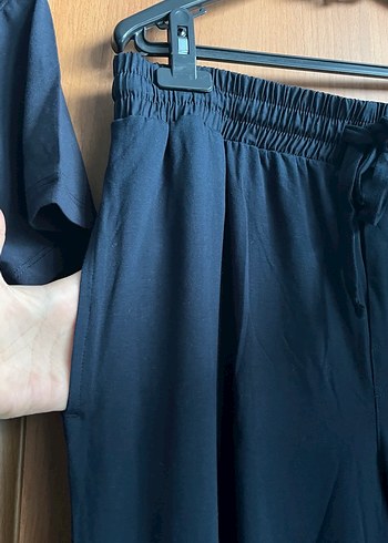 Erkek lacivert Kısa Kollu Rahat Pijama Takımı - Görsel 4