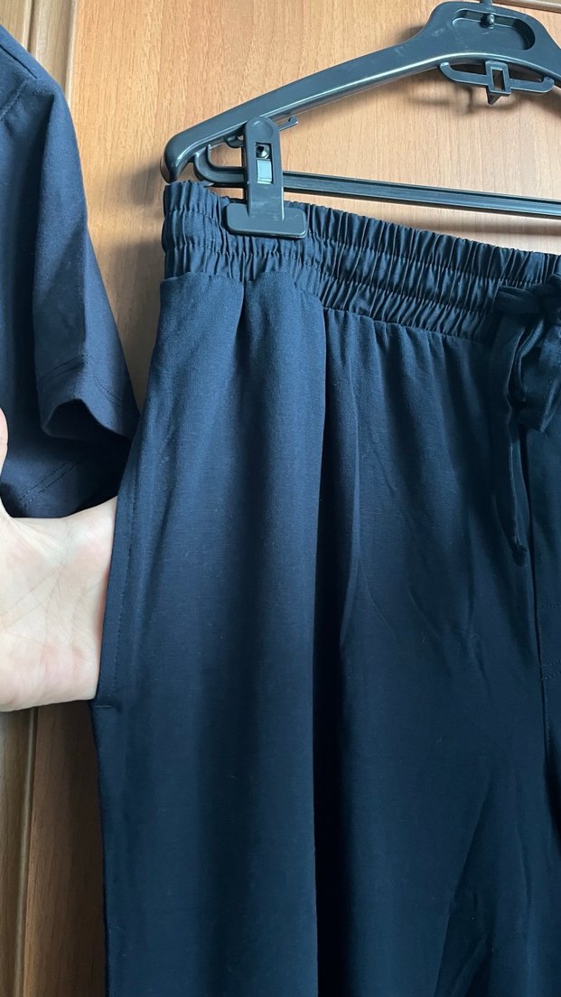 Erkek lacivert Kısa Kollu Rahat Pijama Takımı - Görsel 4