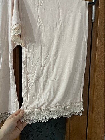 m Beden pembe Renk Toz pembe pijama takımı