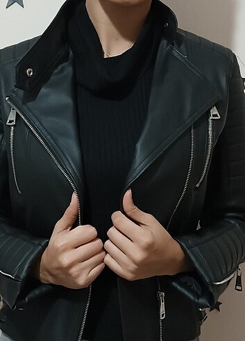 Siyah Deri ceket 