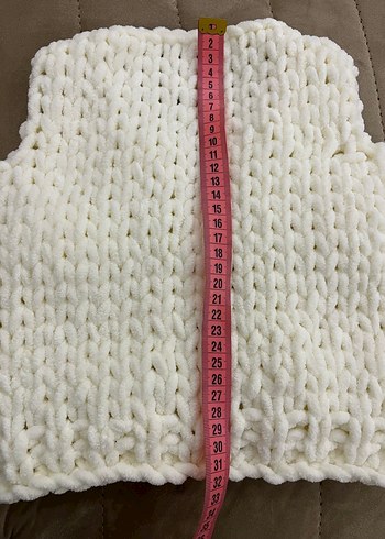 Kız Çocuk Örgü Yelek - Görsel 3