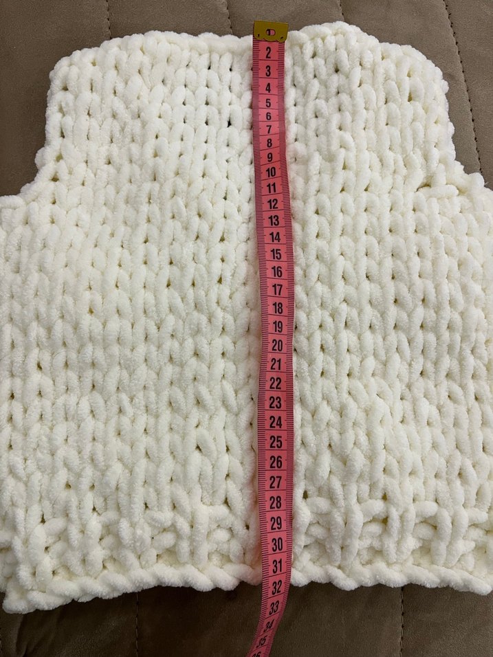 Kız Çocuk Örgü Yelek - Görsel 3