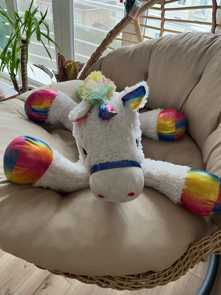 Dev boy Peluş Unicorn Oyuncak - Görsel 3