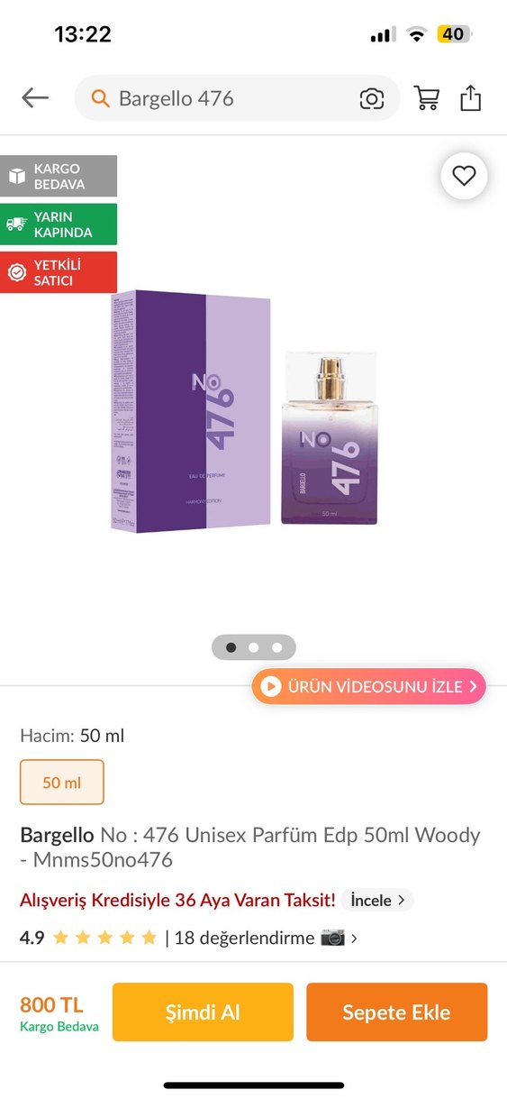 Bargello NO 476 Bayan Parfüm 50 ml - Görsel 3