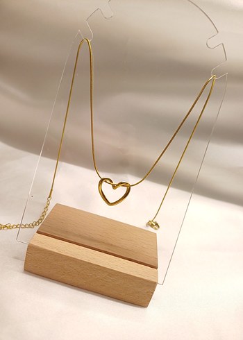 Çelik Kalp Kolye - Görsel 4