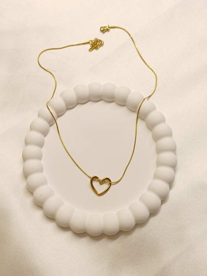 Çelik Kalp Kolye - Görsel 2