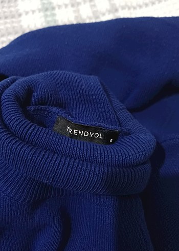 Kadın Lacivert Boğazlı Kazak - Görsel 7