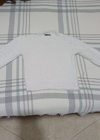 Beyaz Kadın Kazak - Görsel 4