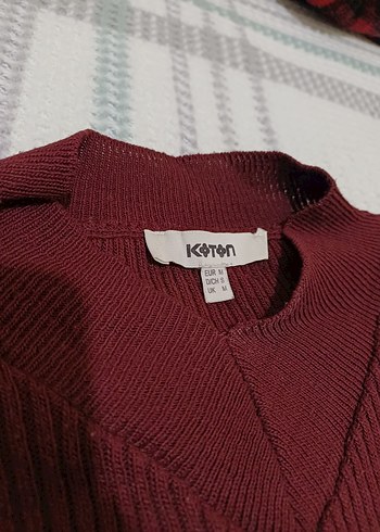 Bordo Balıkçı Yaka Kadın Triko - Görsel 7