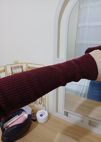 Bordo Balıkçı Yaka Kadın Triko - Görsel 4