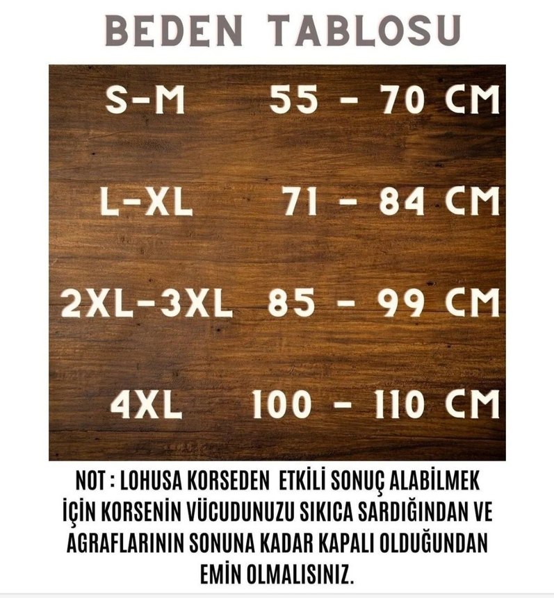 Bej Orta Boy Korse - Görsel 2
