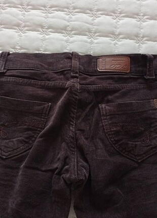 s Beden Kadife İspanyol pantalon
