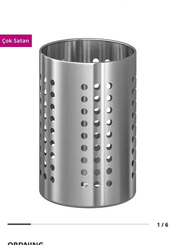 Delikli Gri Mutfak Kaşıklığı, Nihale. Sarımsak ezici, çırpıcı