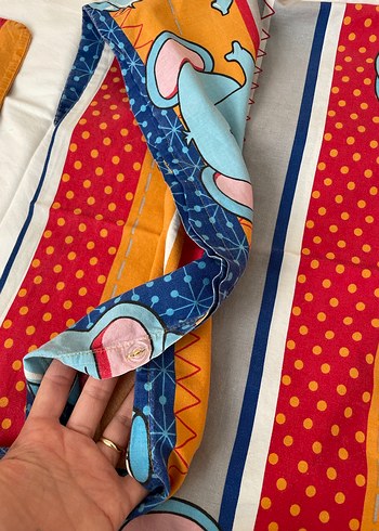 Renkli Fil Desenli Bebek Nevresim Takımı - Görsel 3