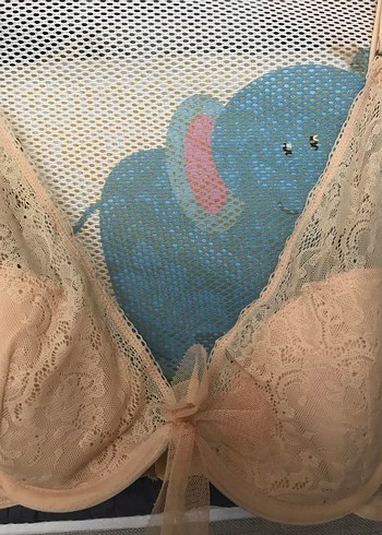 m Beden Bej Dantelli Vintage Bralet 75/C