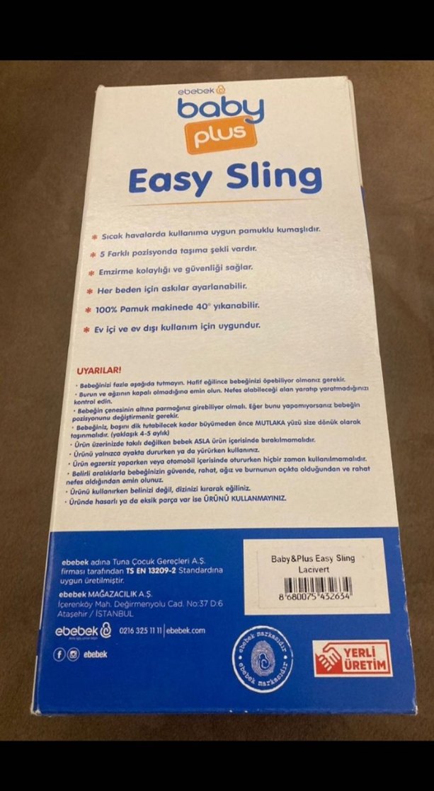 Ebebek Easy Sling Bebek Taşıyıcı 3-15 kg - Görsel 2