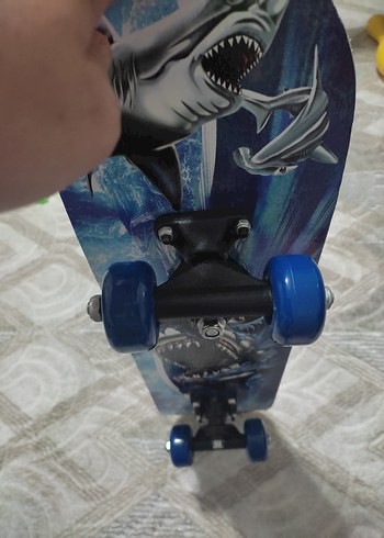 Koyu Mavi Çocuk Kaykay Tekerlekleri - Görsel 3