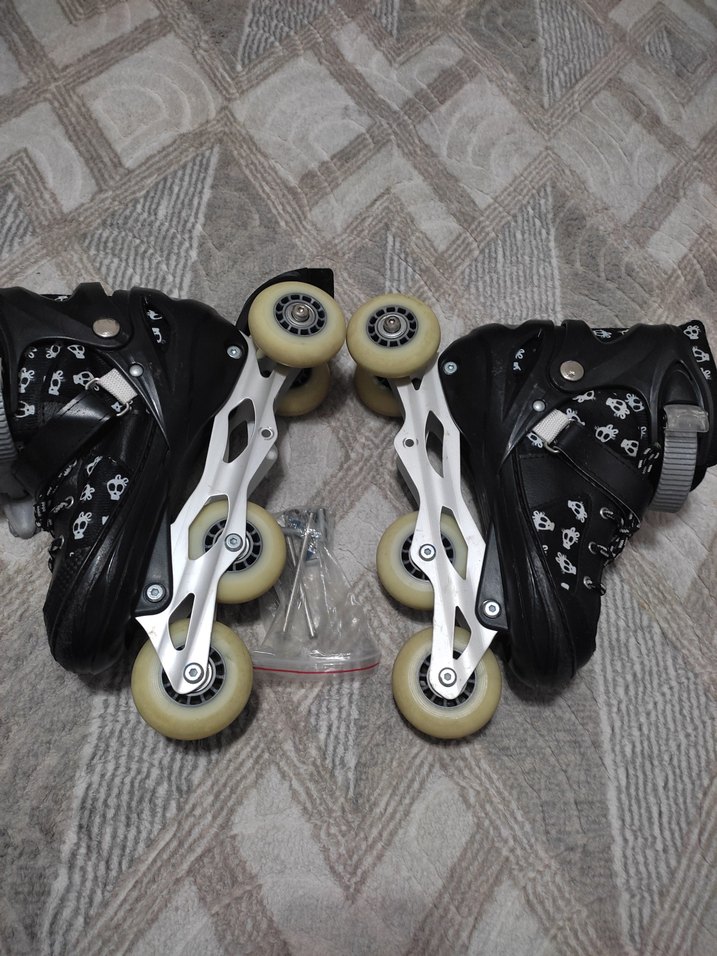 Siyah Yılan Desenli Erkek Kaykay Paten - Görsel 3