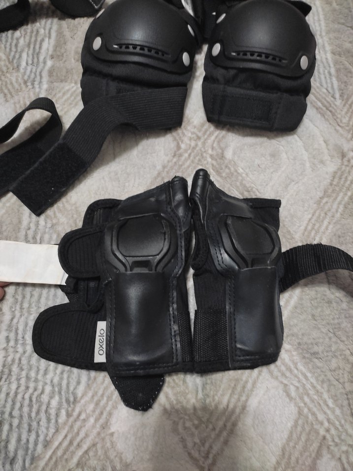 Siyah Desenli Motosiklet Dizlikleri Velcro - Görsel 4