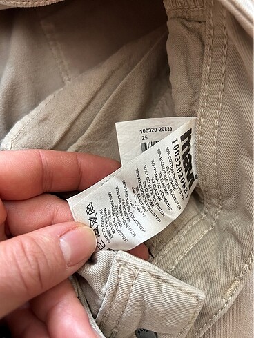26 Beden camel Renk Mavi Jeans Bej Dar Paça Pantolon