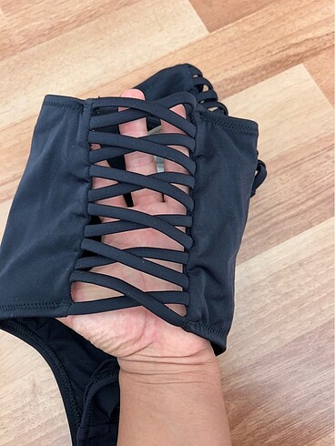 36 Beden Penti Yüksek Bel Siyah Bikini Altı