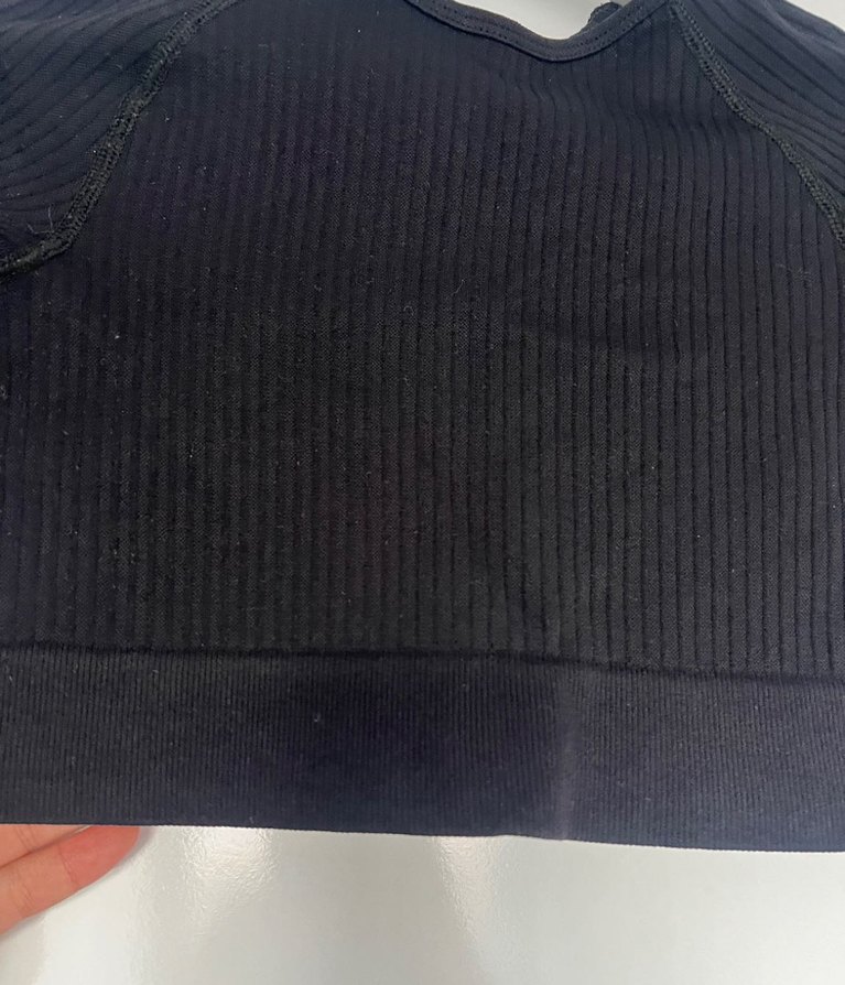 Siyah Uzun Kollu Spor Büstiyeri - Görsel 3