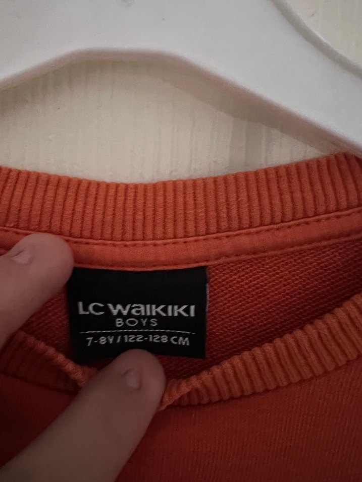 Turuncu Oversize Erkek Çocuk Sweatshirt - Görsel 3