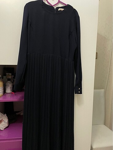 Pierre Cardin PİERRE CARDİN PİLELİ UZUN ELBİSE