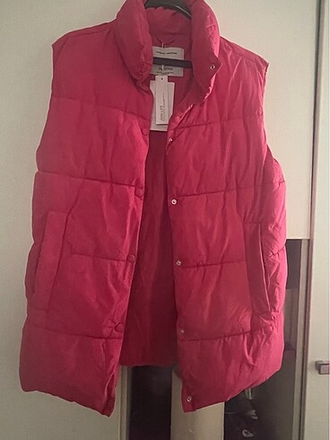 Bershka BERSHKA FUŞYA ŞİŞME YELEK