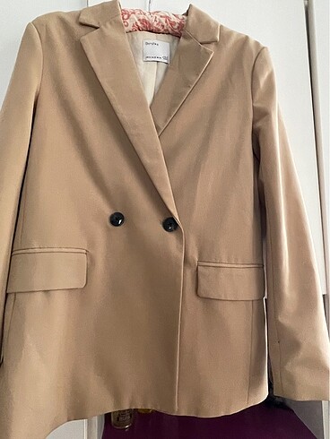 Bershka BERSHKA BEJ BLAZER