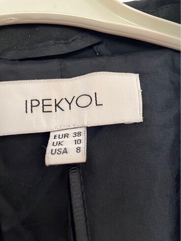 m Beden İPEKYOL SİYAH BLAZER CEKET