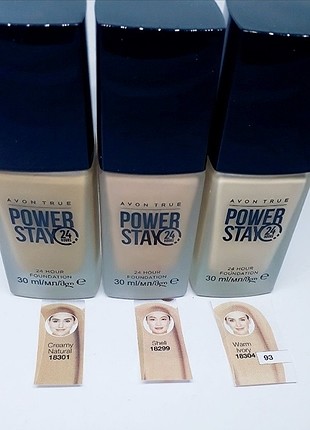 AVON POWER STAY LİKİT FONDÖTEN 3 adet