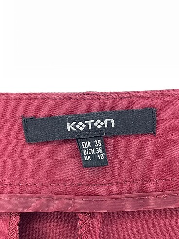 38 Beden bordo Renk Koton Kumaş Pantolon %70 İndirimli.