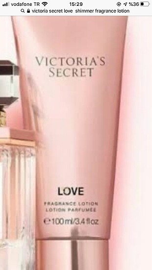 Victoria?s Secret LOVE shimmer fragrance lotion