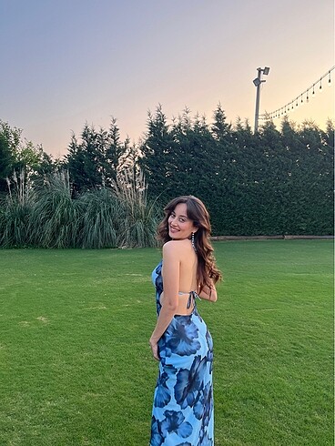 s Beden mavi Renk ZARA ELBİSE