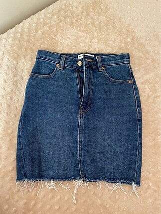 PULL&BEAR MİNİ KOT ETEK- JEAN ETEK