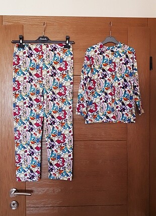 Penye kız çocuk pijama takımı
