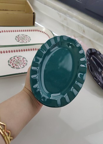 seramik kayık tabak - Görsel 3