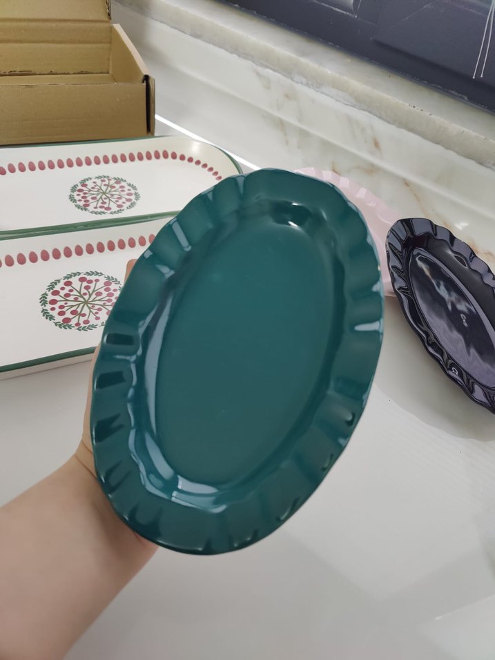 seramik kayık tabak - Görsel 2