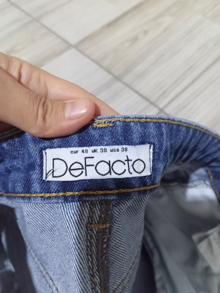 Kadın kot mom pantolon - Görsel 4