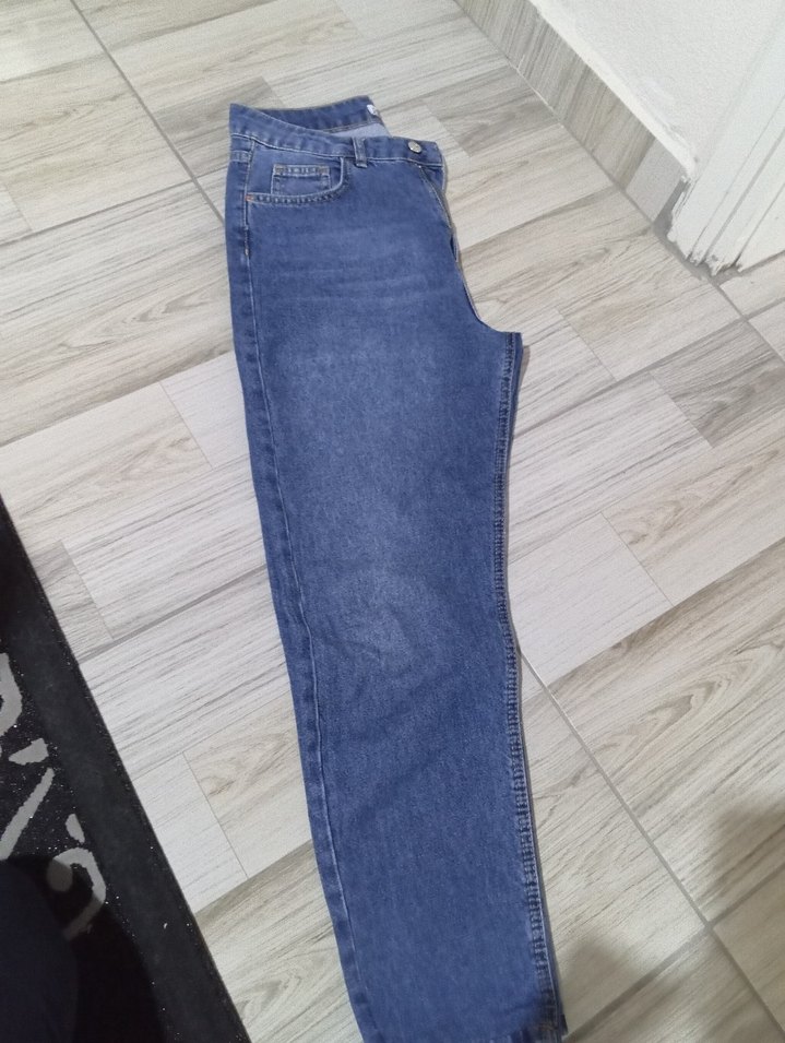 Kadın kot mom pantolon - Görsel 2