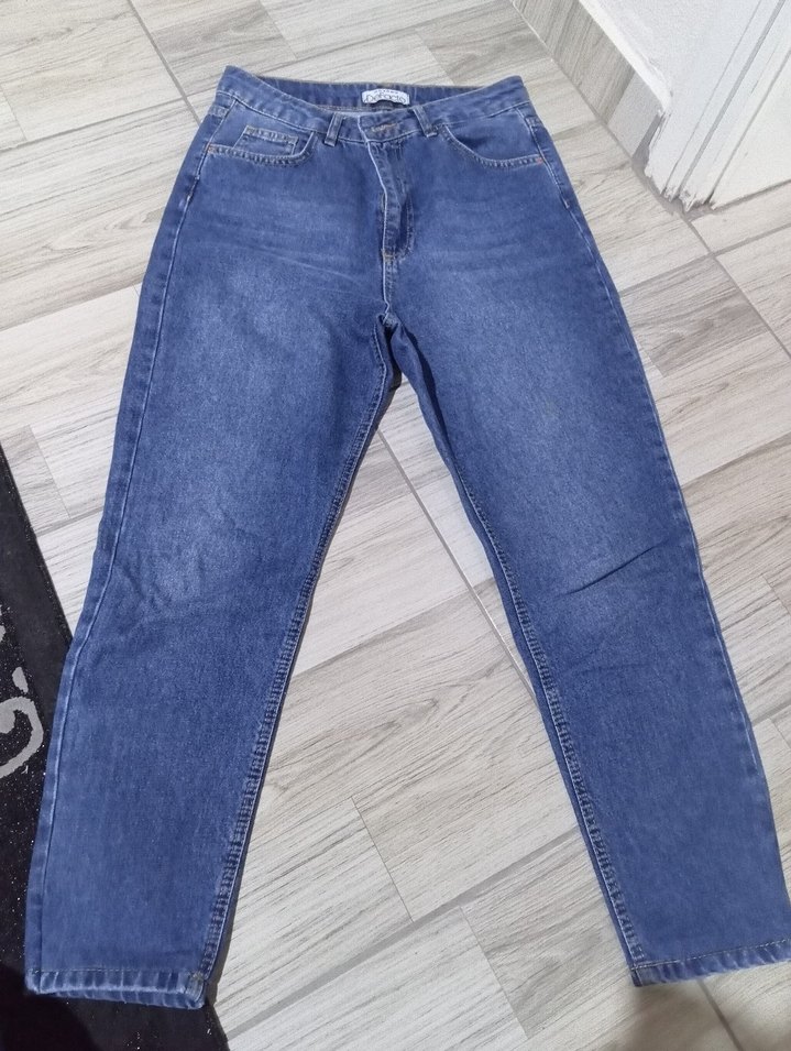 Kadın kot mom pantolon - Görsel 3