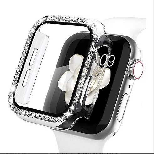 Apple watch taşlı ekran koruyucu kasa